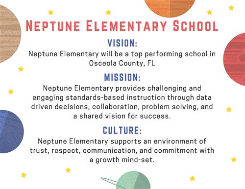 Neptune Elementary's Vision, Mission, and School Culture 